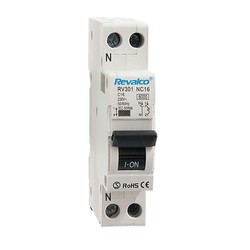 Interruptor automáticos RV301N - 6KA - 1P+N 16A