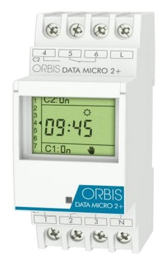 Interruptor horario digital Data micro2+2circuitos Orbis