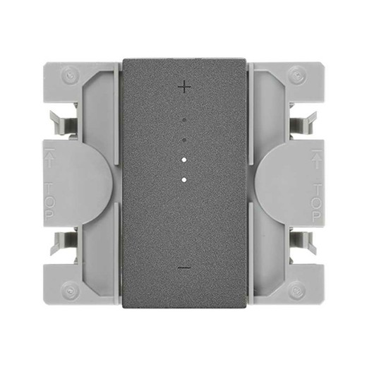 PWM iO dimmable switch with iO LED strip and narrow titanium key Simon 270
