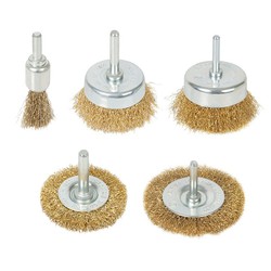 Set di 5 spazzole abrasive in filo di acciaio 6351 Ratio