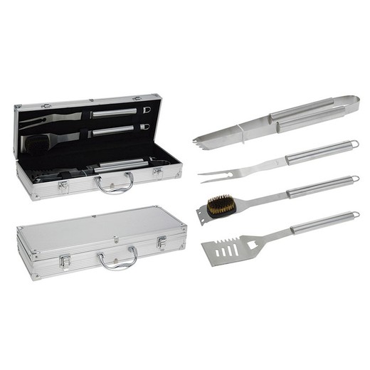 Kit 4 pieces accessories for barbecue