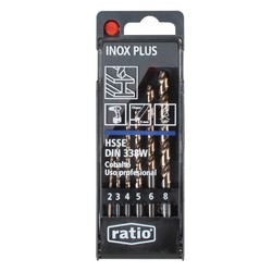 Kit 6 RATIO Inox-Plus Hsse-Bits Ø 2-8mm