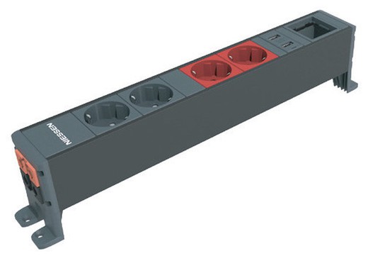 Surface kit with 2 socket outlets
