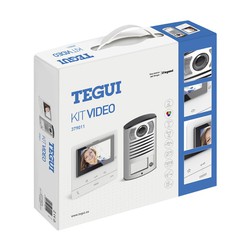 1 kit de vídeo doméstico com painel LINEA 2000 e monitor básico CLASSE 100
