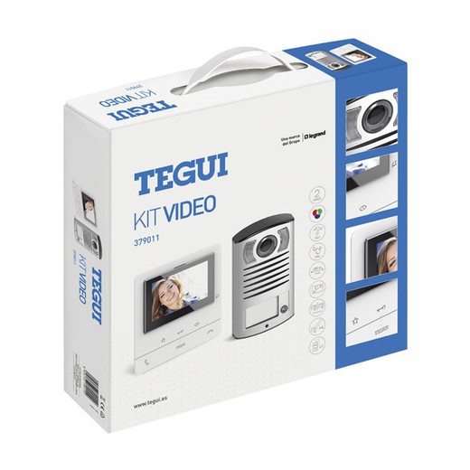 1 kit home video con targa LINEA 2000 e monitor base CLASSE 100