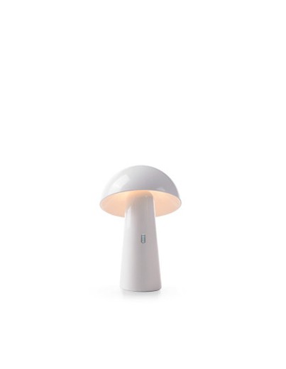 Lampe de table orientable en shitake blanc