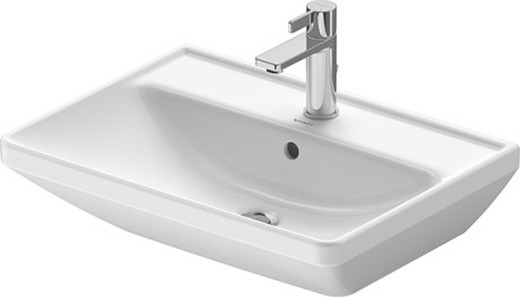 600mm D-Neo washbasin with overflow and bench