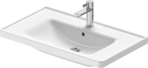 800mm D-Neo washbasin with overflow and bench