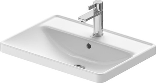 D-Neo built-in washbasin with overflow and bench