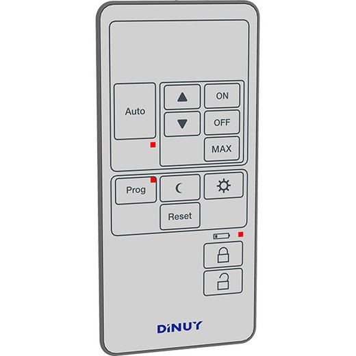 Remote control for dinuy adjustment