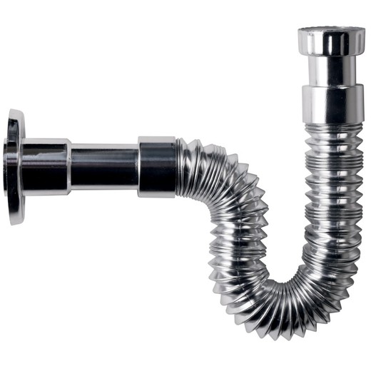 Chrome extendable sink hose