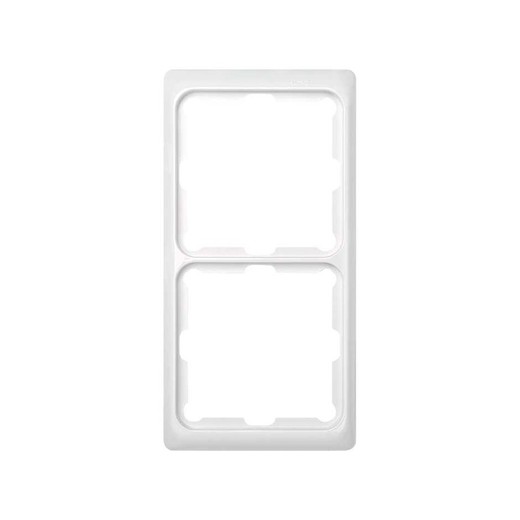 2 elements frame for channels white Simon 75