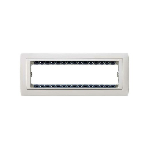 4-element frame with 1-row frame white Simon 82 Centralizations