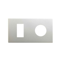 Simon 270 minimalistischer ästhetischer Rahmen mit 2 Steckelementen + schmalem Aluminiummodul