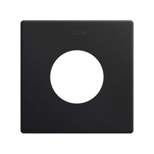 Minimum aesthetic frame Simon 270 for socket with 1 matte black element