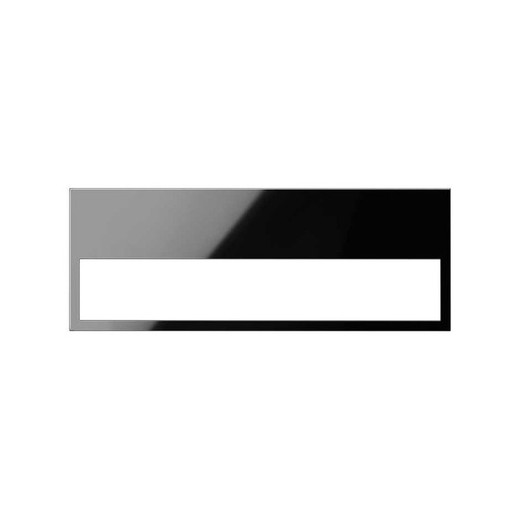 Horizontaler Minimalrahmen aus 3 Elementen schwarz glänzend Simon 100