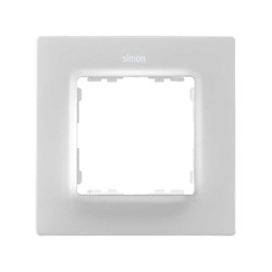 Placa para los mecanismos electrónicos giratorios blanco mate Simon 82  Concept — Rehabilitaweb