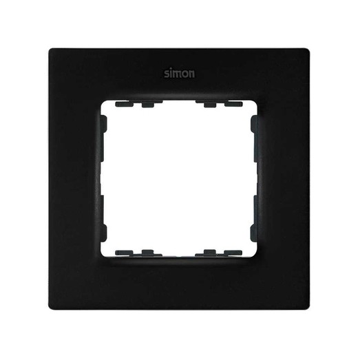 Frame for 1 element matt black Simon 82 Concept