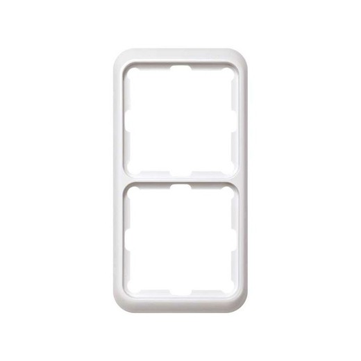 Moldura para 2 elementos branco Simon 75