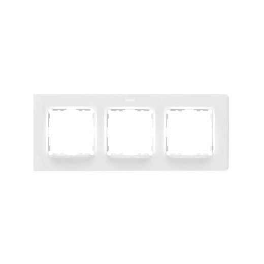 Frame voor 3 elementen mat wit Simon 82 Concept