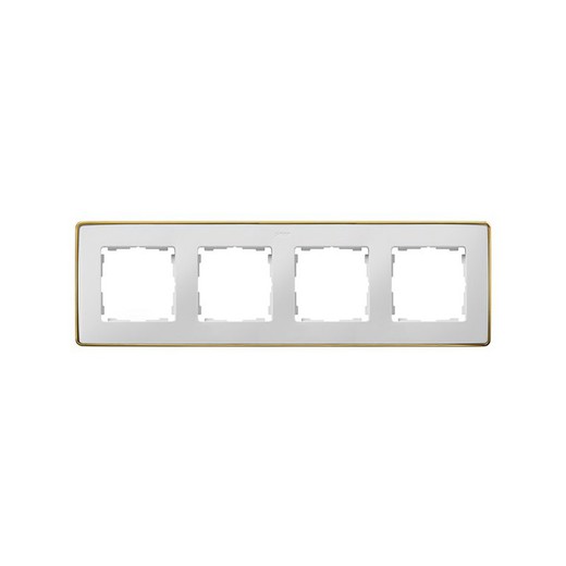 Moldura para base de ouro branco de 4 elementos Simon 82 Detail Select