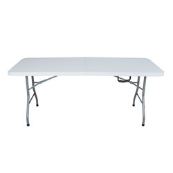 Table pliante rectangulaire série camping 179x74xh.72 cm