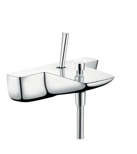 Single lever bath or shower mixer for exposed installation Puravida chrome Hansgrohe
