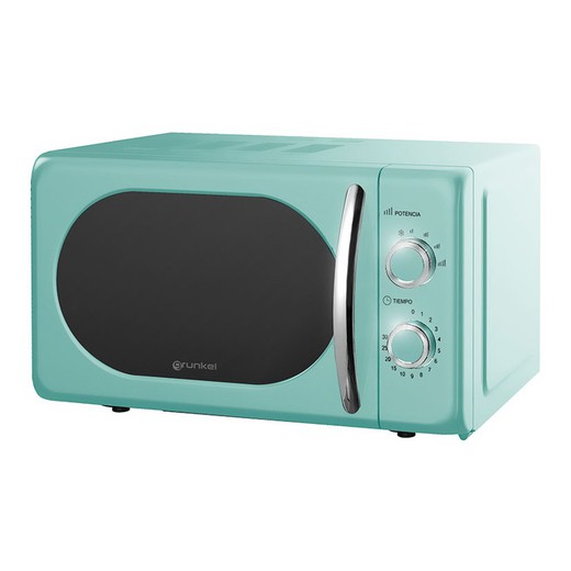 Microondas digital azul turquesa 20L GRUNKEL MW-20 700W