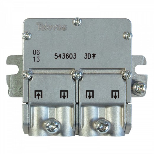 Mini-repartidor EasyF 3D 5 a 2400MHz 8,5/7,5dB Televés