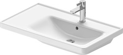 Asymmetric washbasin cabinet 800mm right sink D-Neo