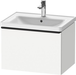 Wall-hung furniture with 1 drawer of 650mm with centered basin D-Neo