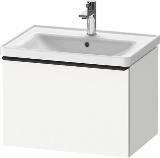 Mueble suspendido con 1 cajón de 650mm con lavabo centrado D-Neo