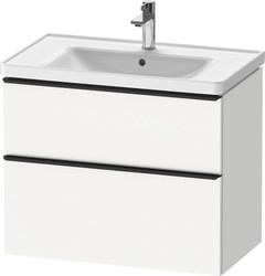 Mueble suspendido con 2 cajones de 800mm con lavabo centrado D-Neo