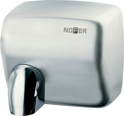 Asciuga mani con sensore Cyclon Nofer Alloggiamento in acciaio inossidabile satinato