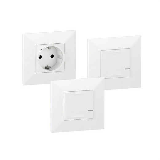 Legrand Remote Switched White Valena Fire Extension Pack
