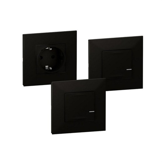 Legrand Remote Switched On Zwart Valena Extension Pack