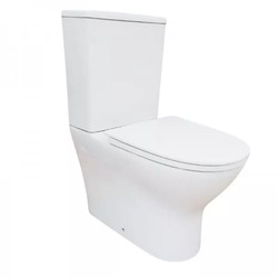 Sparta Rimless Compact Toilet Pack with Aquore Soft Close Lid