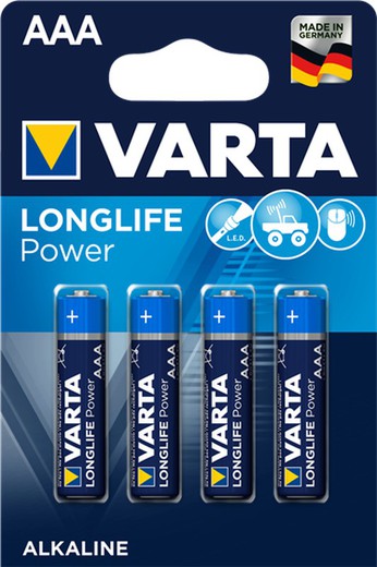 Alkaline batterij LR03 AAA (4u blister) Varta