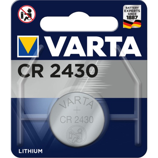 Célula botão CR2430 3V de lítio (BLITER 1u) Varta