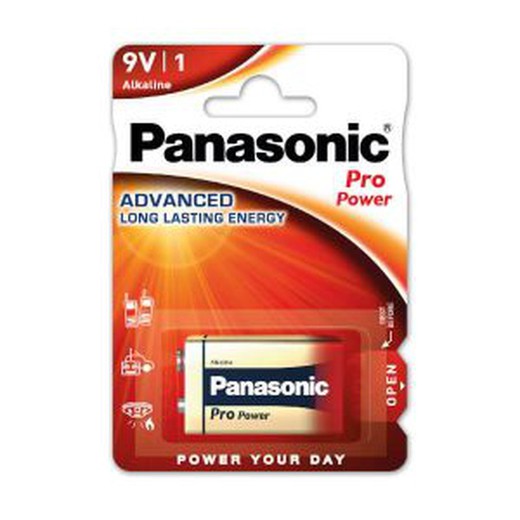 Bateria alcalina Panasonic 9V Pro Power