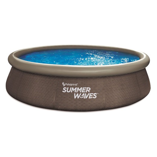 Vrijstaand zwembad imitatie rotan Summer Waves 3660x760mm
