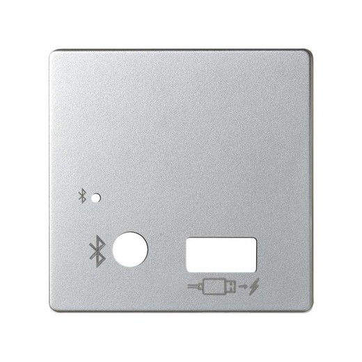 Plaque pour module Bluetooth et chargeur USB Simon 82 en aluminium