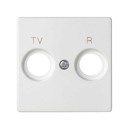 Placa para tomas inductivas de R-TV blanco mate Simon 82 Concept