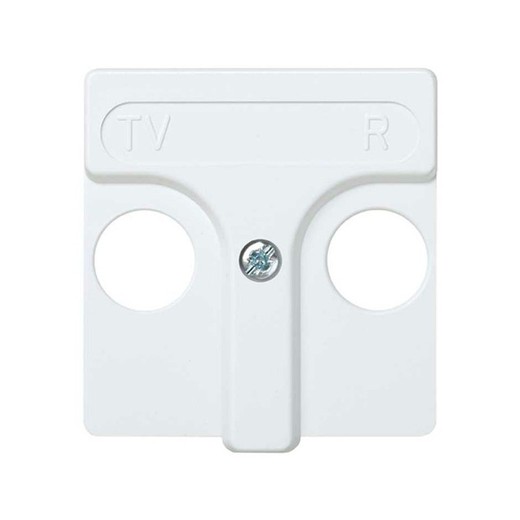 Plate for inductive R-TV sockets white Simon 27 Play