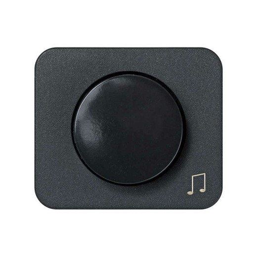 Plaque de pontenciomètre pour musique avec note musicale gravée graphite Simon 75