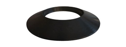 Plafonnier en silicone noir diamètre 80 pour poêles à granulés et biomasse Fig