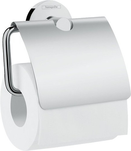Logis Universal roll holder with lid Hansgrohe chrome