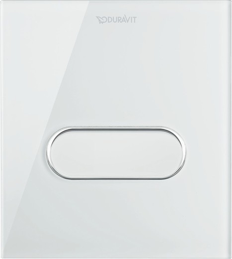 Bouton urinoir en verre blanc Duravit A1