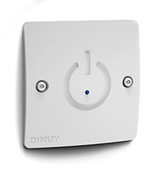 Dinuy weiße 2-Draht-Touch-Flush-Taste mit eingebautem Timer
