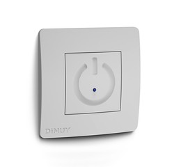 Interruptor do temporizador incorporado Dinuy de toque branco de 3 fios